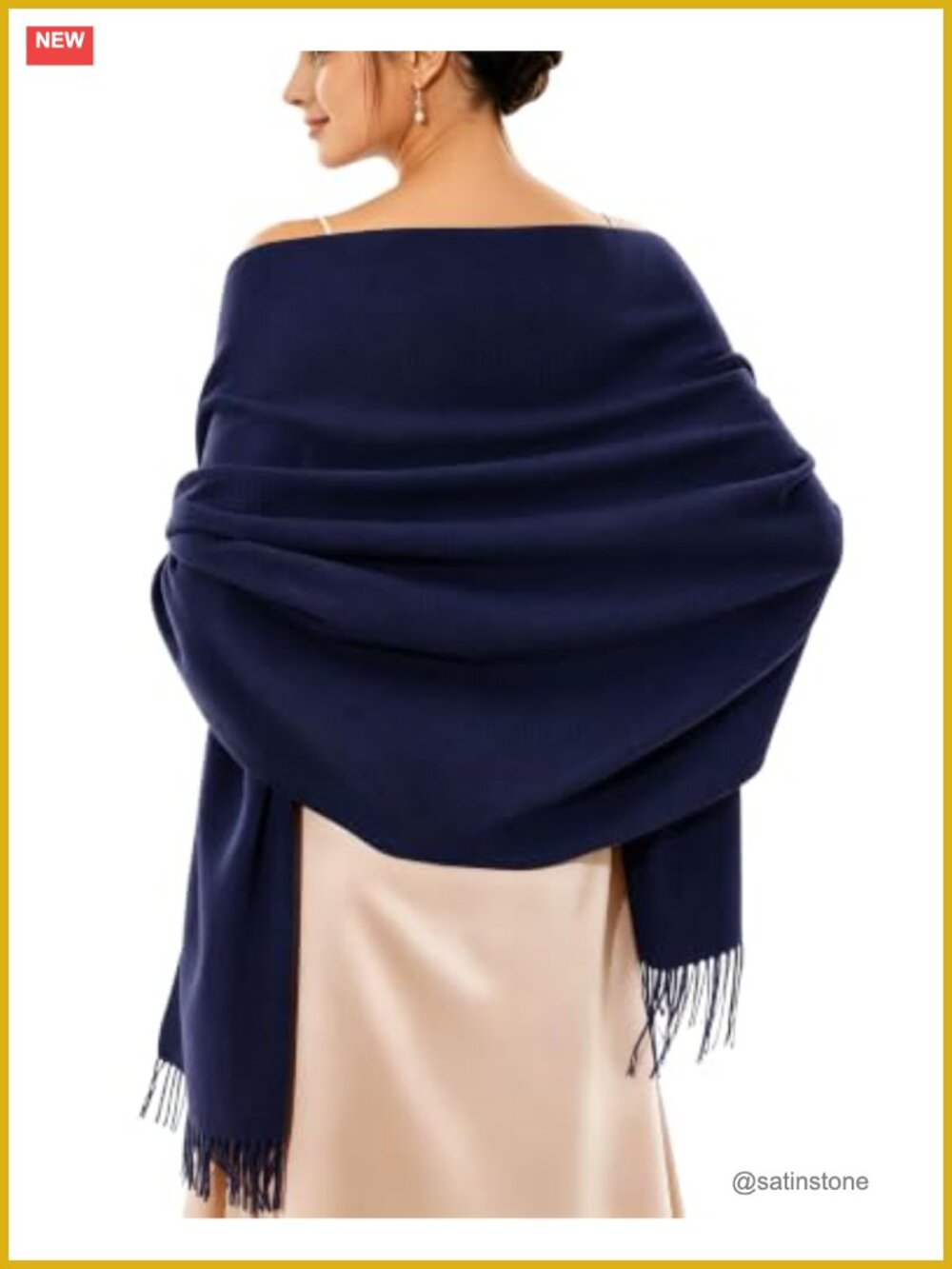 Oversized Pashmina Shawl Wrap for Evening Dress, Women's Scarf & Blanket